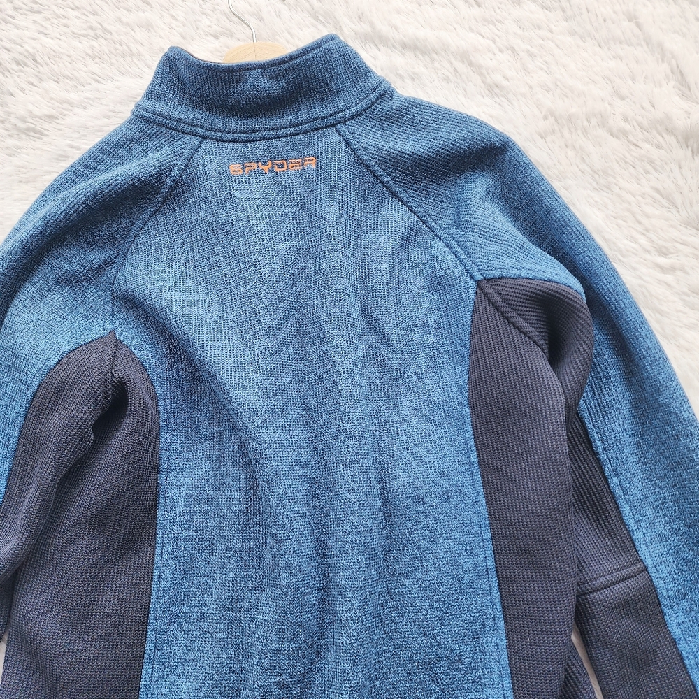 Spyder Mens Full Zip Mid Weight Stryke Fleece Jacket - Picture 8 of 8
